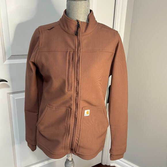 Carhart Women's Rugged Flex Modern Fit Bonded Fleece Jacket NWT Size S - Picture 2 of 3